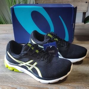 ASICS BLACK MENS RUNNING SHOES